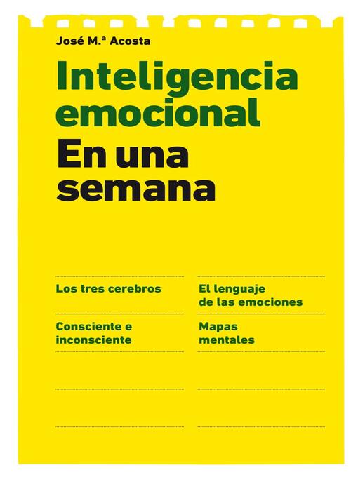 Title details for Inteligencia emocional en una semana by José Mª Acosta - Available